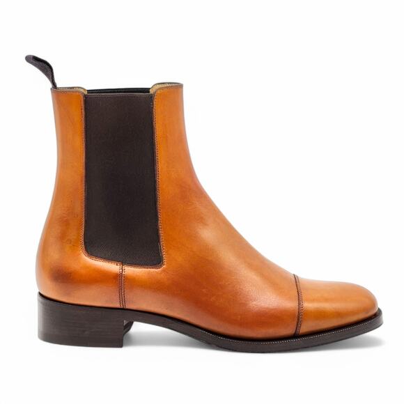 Christian Louboutin Antonio Chelsea Boots Brown Leather EU 40.5 US 7.5 NWB $1350 main image 6
